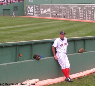 Mike Timlin watches over the bullpen