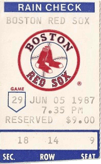 free printable red sox ticket