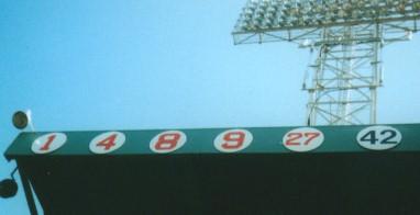 Fenway's retired numbers